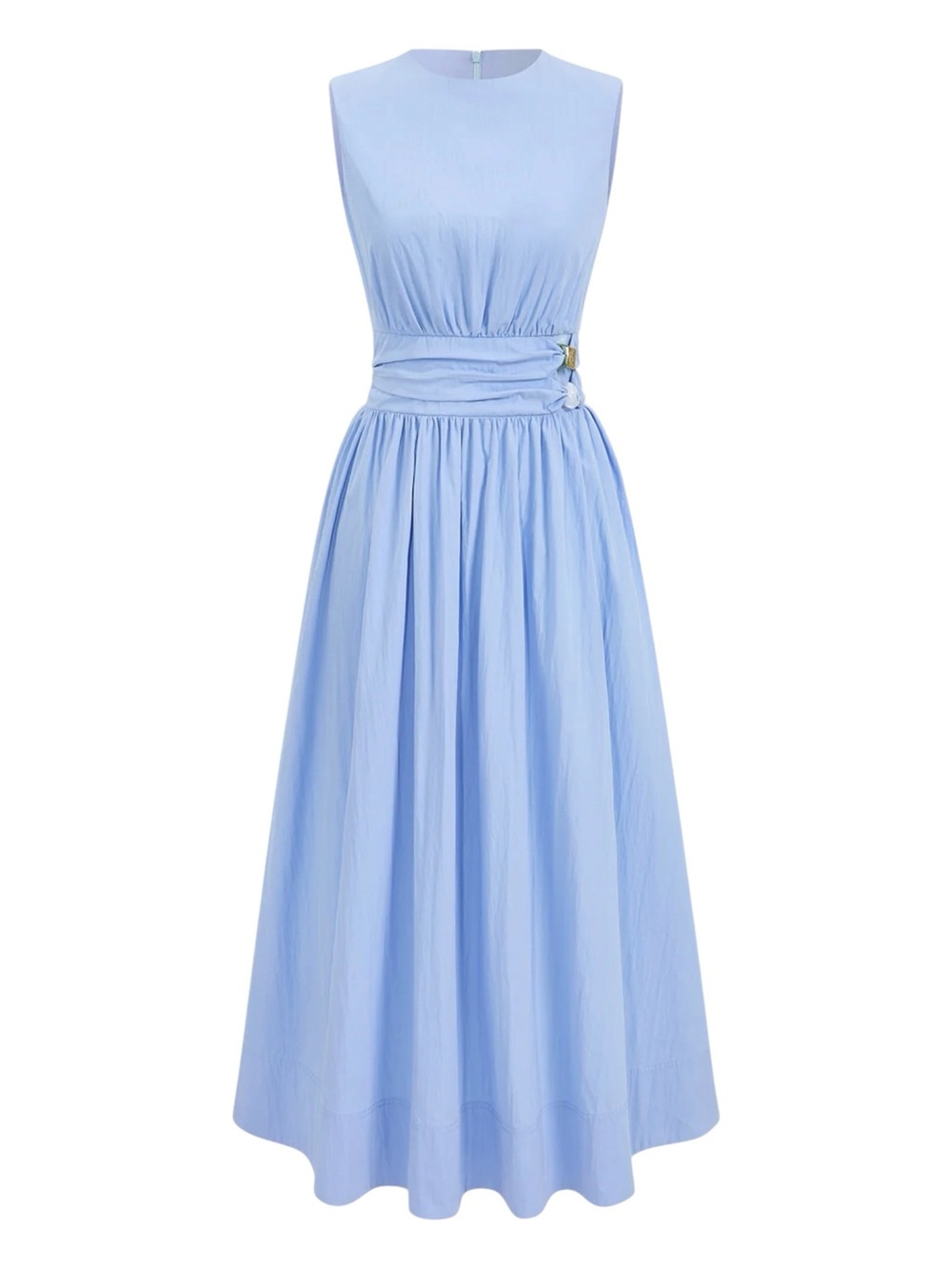 Commense Powder Blue Maxi Dress NWT Medium Sleeveless Cotton Blend Midi Maxi